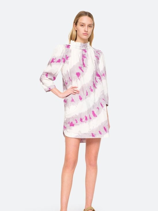 Sea New York Dresses & Skirts - Sea New York Tie-Dye Puff Sleeve Cotton Mini Dress - Size S